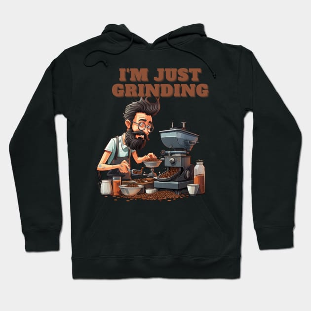 Coffee based design with a grinding reference to hard work Hoodie by CPT T's